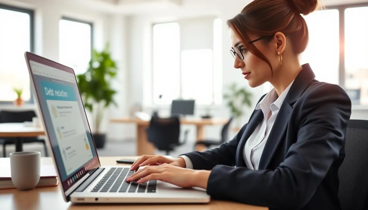 navigating debt resolution platform