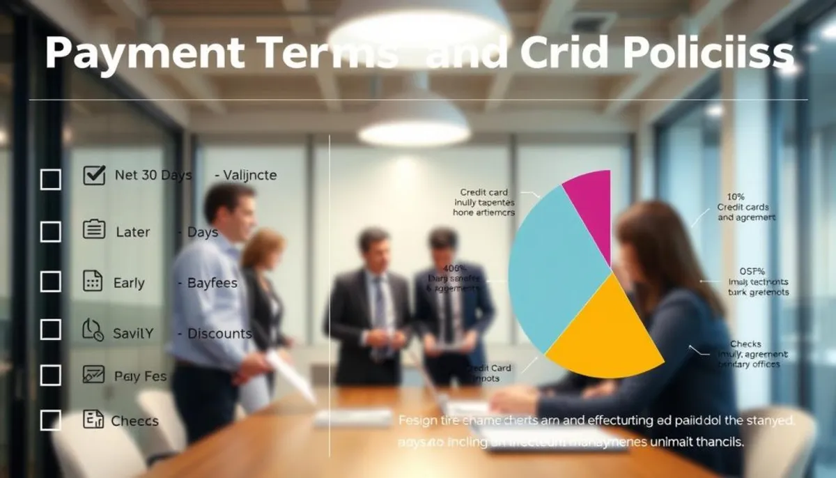 Payment Terms and Credit Policies Infographic