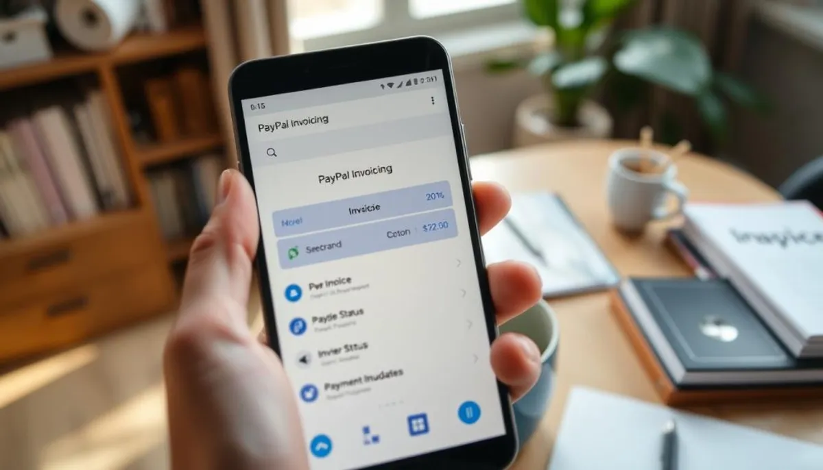 PayPal Invoicing Mobile App Screenshot