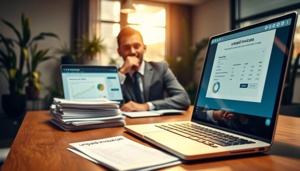 unpaid invoices account setup process