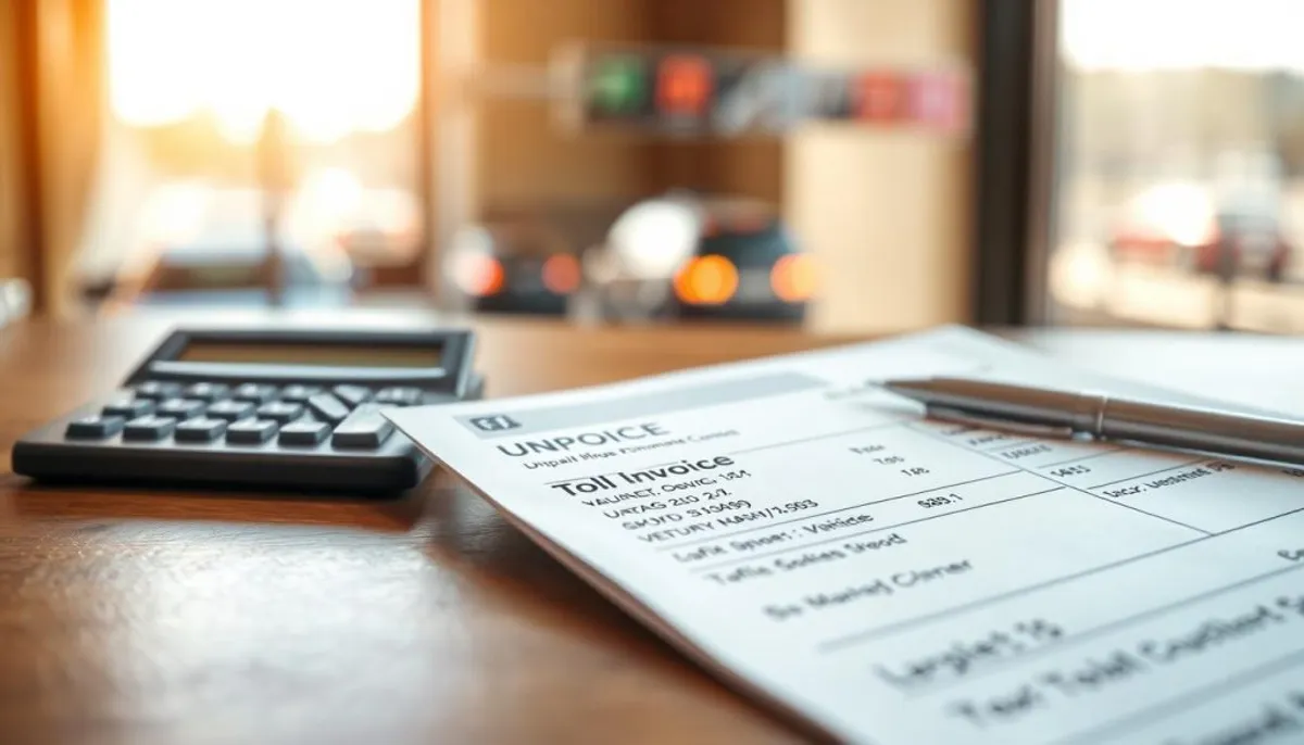 what is an unpaid toll invoice